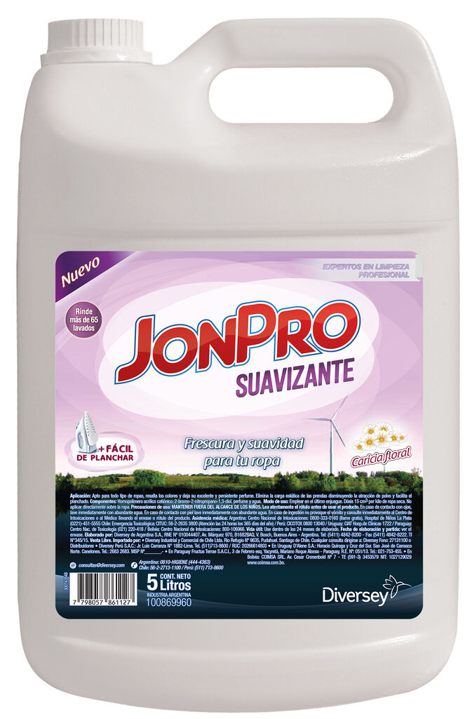 JON PRO SUAVIZANTE 4x5L - SUAVIZANTE PARA LA ROPA